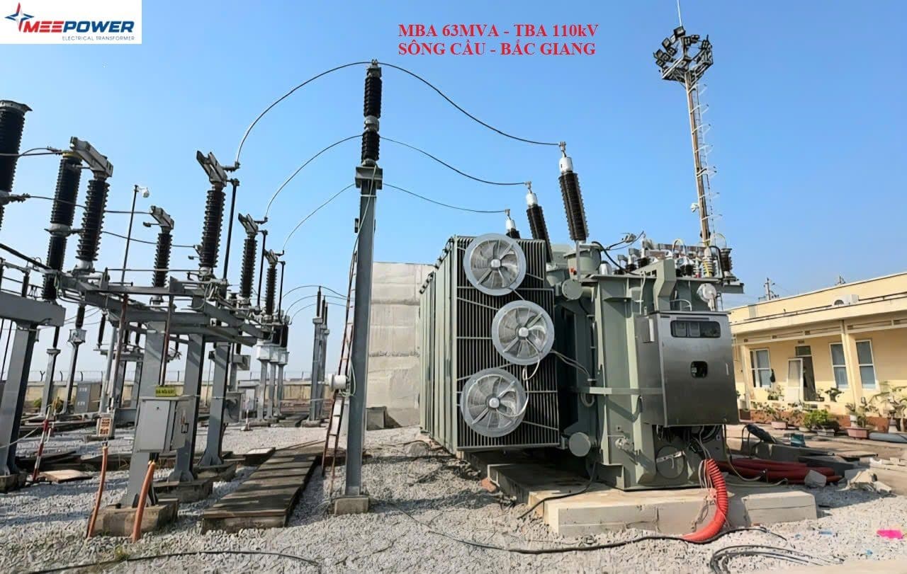 MBA 63MVA – TBA 110kV Sông Cầu